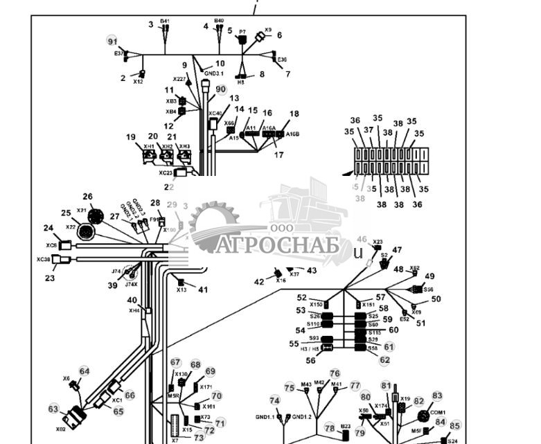 Wiring Harness Components, Cab Main (002129 - ) - ST913686 318.jpg